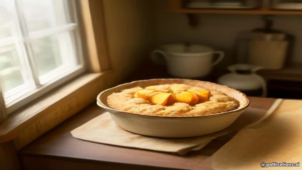 แจกสูตร Peach Cobbler ขนมอบหน้ากรอบไส้ลูกพีชฉ่ำหวานทำง่ายในเตาอบแบบมือโปร